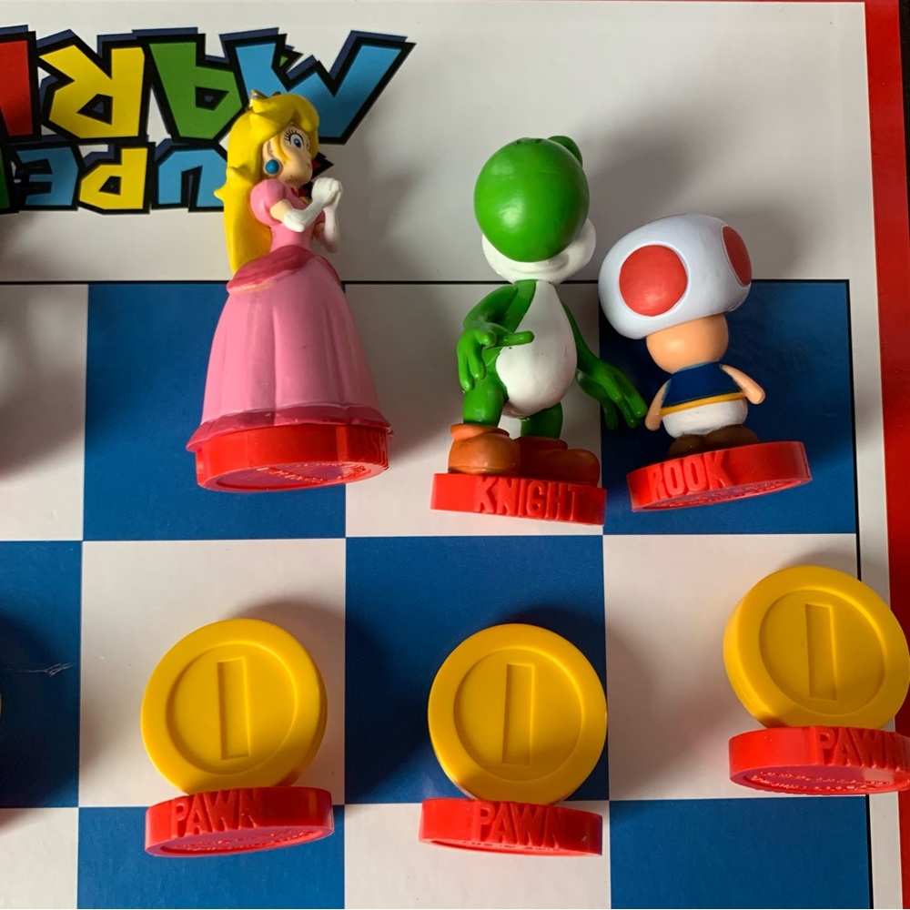 USAopoly Nintendo Super Mario Chess Collectors Edition Board Game Luigi Bowser - Picture 3 of 16